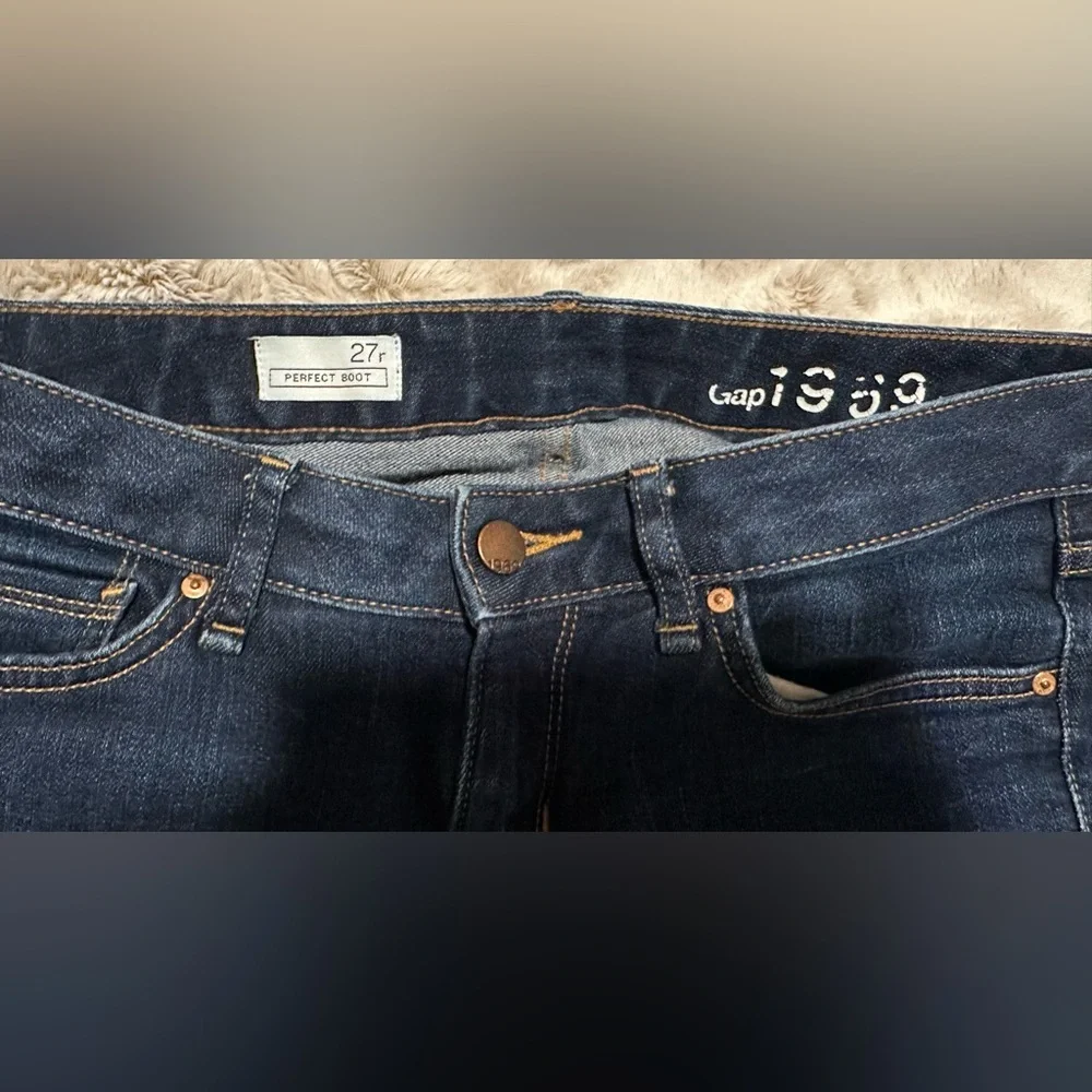 GAP Dark Blue 1969 Perfect Boot 27R Women's Jeans - Picture 9 of 15